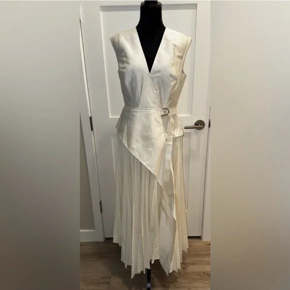 Acler Ellenbrook Asymptomatical White Maxi Dress 8US